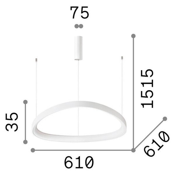 VISEČA LED-SVETILKA 47 W 4000K K 220-240 V