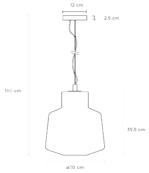 Lucide 20418/01/31 - Lestenec na vrvici ALISTAIR 1xE27/40W/230V