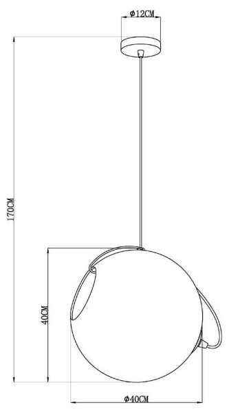 Lucide 25405/40/60 - Lestenec na vrvici JAZZLYNN 1xE27/60W/230V