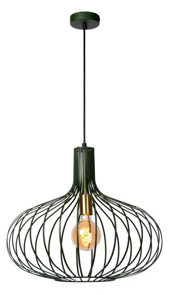 Lucide 78374/50/33 - Lestenec na vrvici MANUELA 1xE27/60W/230V pr. 50 cm zelen