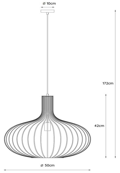 Lucide 78374/50/33 - Lestenec na vrvici MANUELA 1xE27/60W/230V pr. 50 cm zelen