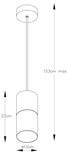 Lucide 74410/01/62 - Lestenec na vrvici ZINO 1xE27/60W/230V rjav