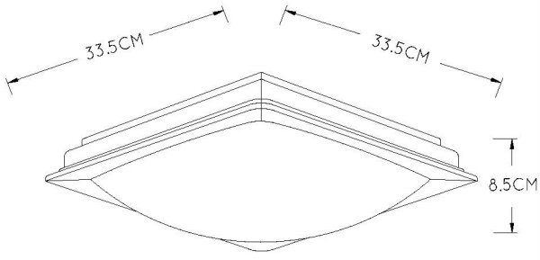 Lucide 79172/13/12 - LED Zatemnitvena stropna svetilka GENTLY LED/12W/230V IP21