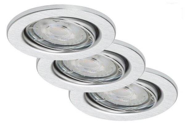 Briloner 7149-039-SET 3xLED Zatemnitvena kopalniška svetilka 1xGU10/5W/230V IP23