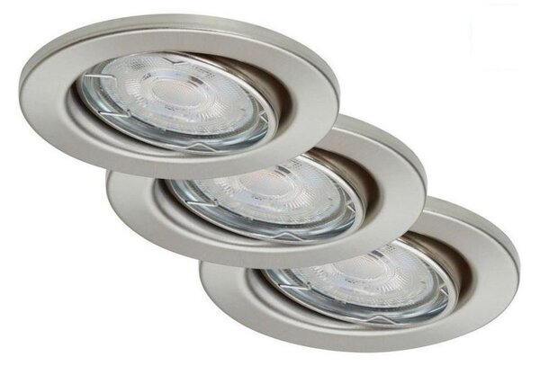 Briloner 7149-032-SET 3xLED Zatemnitvena kopalniška svetilka 1xGU10/5W/230V IP23