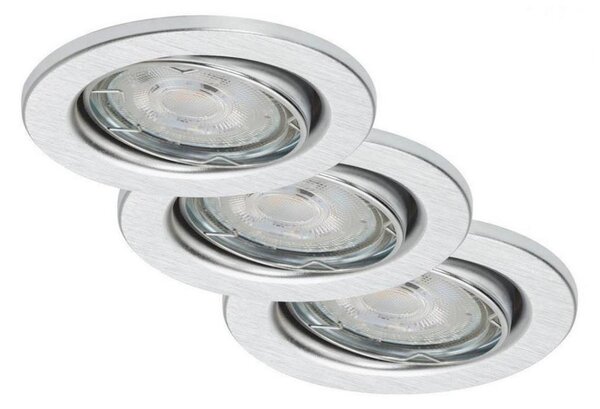 Briloner 7148-039-SET 3xLED Zatemnitvena kopalniška svetilka GU10/5,5W/230V IP23