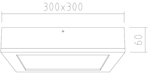 APLED - LED Stropna svetilka QUADRA LED/24W/230V hrast