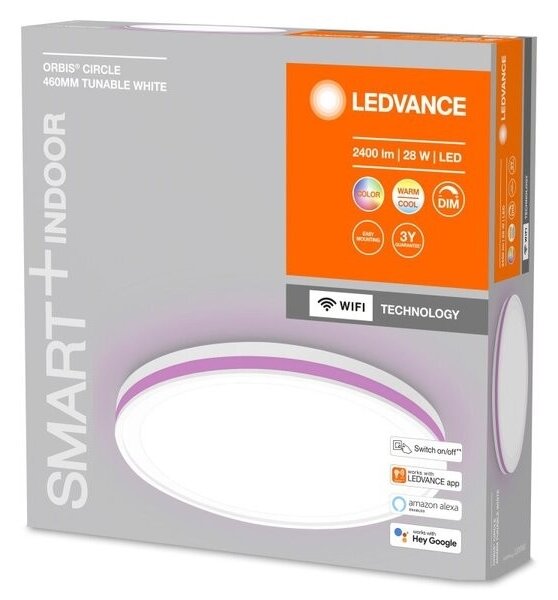 Ledvance -LED RGBW Zatemnitvena stropna svetilka SMART+ CIRCLE LED/28W/230V Wi-Fi