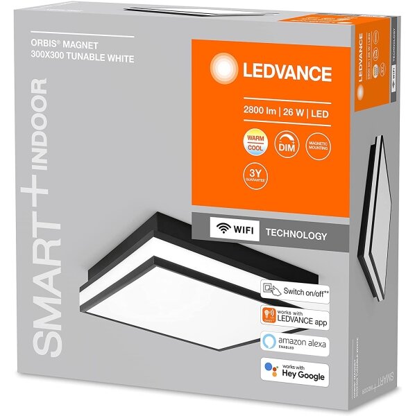 Ledvance - LED Zatemnitvena stropna svetilka SMART+ MAGNET LED/26W/230V Wi-Fi