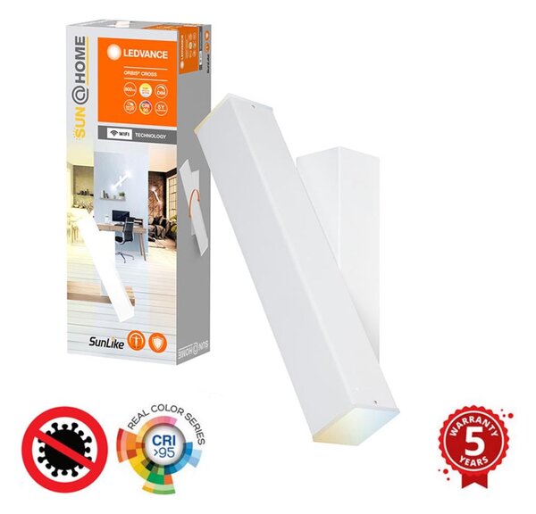 Ledvance - LED Zatemnitvena stenska svetilka SUN@HOME CROSS 2xLED/6W/230V Wi-Fi