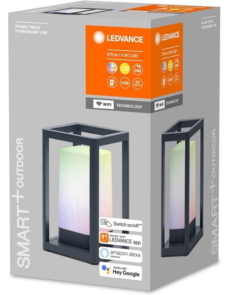 Ledvance - LED RGBW Zatemnitvena zunanja svetilka s power bankom LED/5W/230V Wi-Fi