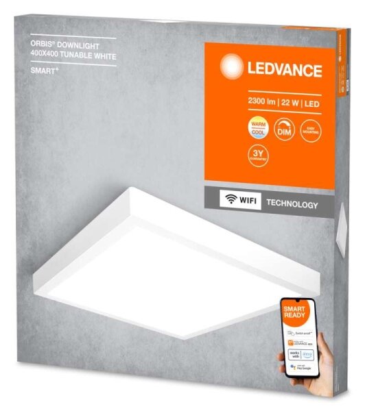 Ledvance - LED Zatemnitvena stropna svetilka SMART+ DOWNLIGHT LED/22W/230V Wi-Fi