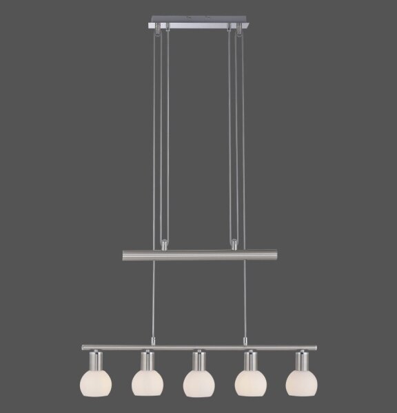 Leuchten Direkt 11939-55 - Lestenec na vrvici BENEDIKT 5xE14/40W/230V