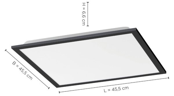 Leuchten Direkt 14755-18- LED Zatemnitvena stropna svetilka FLAT LED/28W/230V + DU