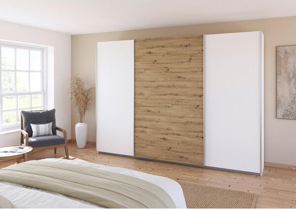 Modern Living Omara Z Drsnimi Vrati Feldkirch, Bela, Barva Hrasta