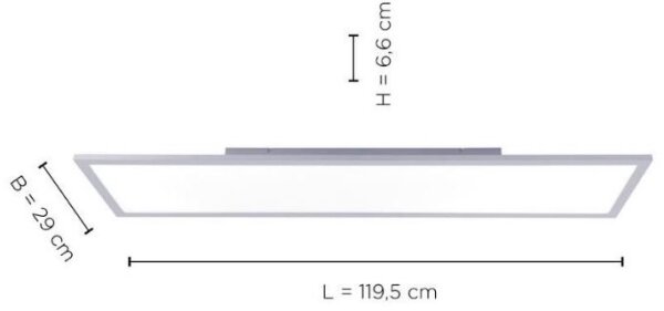 Leuchten Direkt 14753-21 - LED Plošča FLAT LED/22W/230V