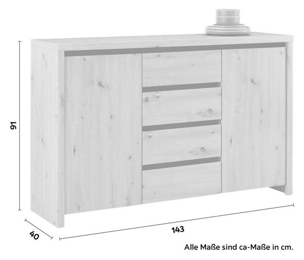 Mömax Komoda Larios C, Barva Hrasta