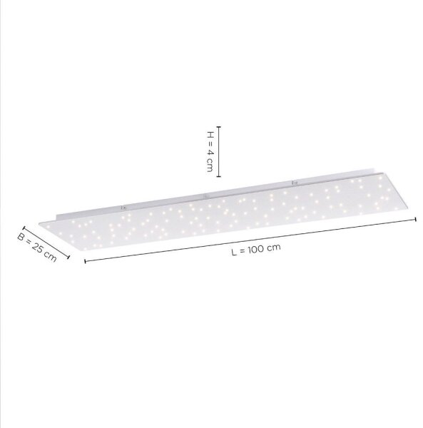 Leuchten Direkt 14672-55 - LED Zatemnitvena svetilka SPARKLE LED/18W/230V + Daljinski upravljalnik