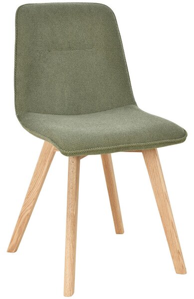 STOL, les, tekstil zelena, barve hrasta