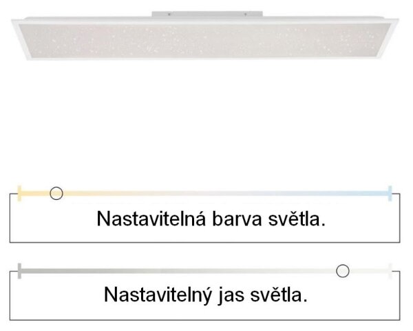 Leuchten Direkt 14762-16 - LED Zatemnitvena svetilka STARRYFLAT LED/36W/230V + Daljinski upravljalnik