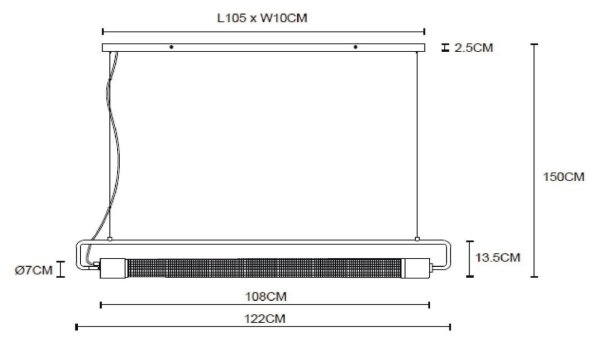 Lucide 05433/02/30 - Lestenec na vrvici CALIXT 2xE27/25W/230V