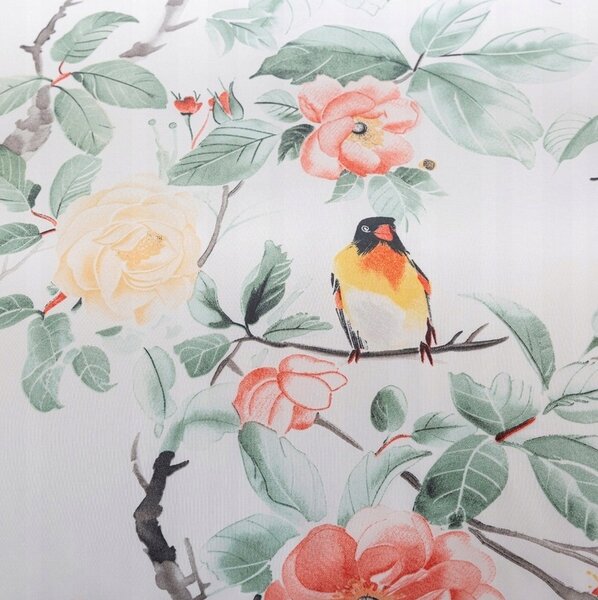 Posteljnina iz mikrovlaken ORANGE FLOWERS bela Dimenzije posteljnine: 2 kom 70 x 80 cm | 160 x 200 cm