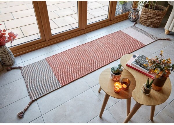 Oranžen volnen tekač Flair Rugs Anu, 60 x 200 cm