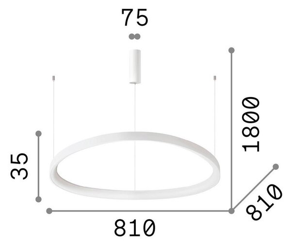 VISEČA LED-SVETILKA 56 W 6600 lm 4000K K 220-240 V