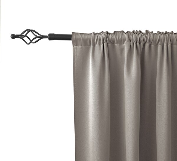 Zavesa OXFORD 140x270 cm, sivo-rjava Za obesiti: Trak za nabiranje