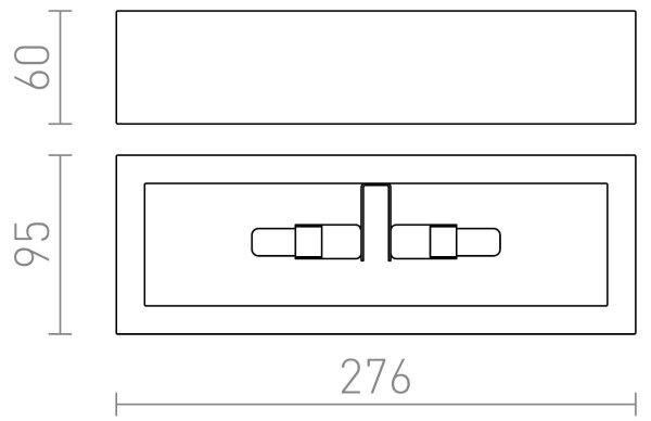 RED - Design Rendl - R10465 - Stenska svetilka WIM 2xG9/40W/230