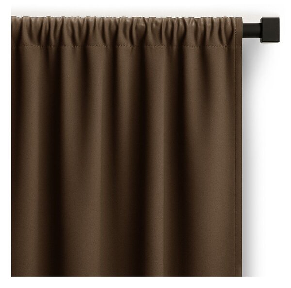 Rjava zavesa za delno zatemnitev 140x270 cm Carli – Restilo