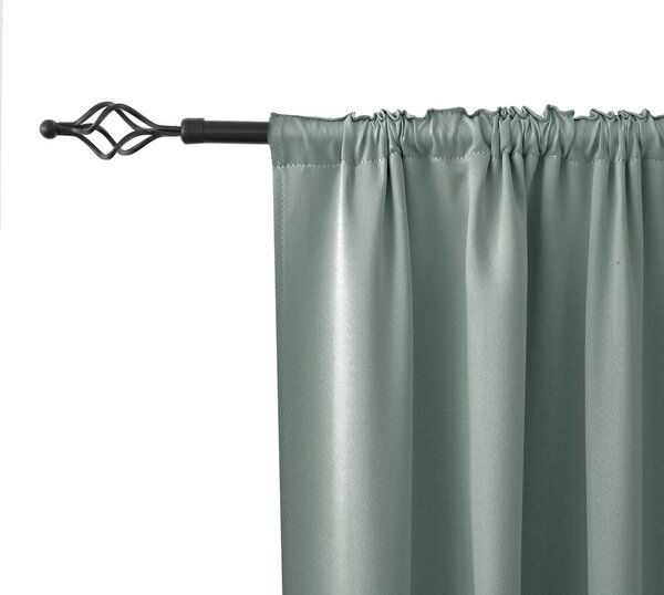 Zavesa OXFORD 140x270 cm, sivo-zelena Za obesiti: Trak za nabiranje