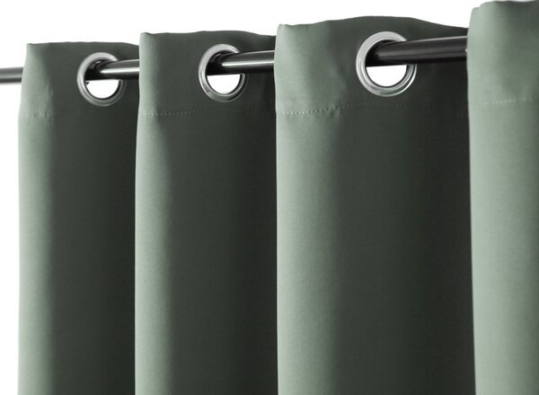 Zavesa OXFORD 140x270 cm, sivo-zelena Za obesiti: Trak za nabiranje