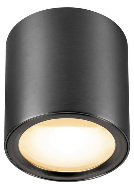 SLV LED-stropna svetilka Oculus, bronasta, 9 cm, z možnostjo prilagajanja barve, zatemnjen, Bronasta / starinska medenina, Dnevna soba / jedilnica, Aluminij, Sodobni