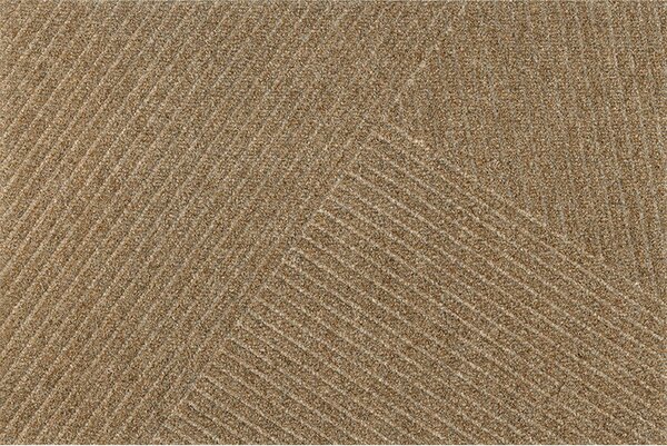 PREDPRAŽNIK Dune Stripes Taupe 60/90 cm reliefno rjavosiva