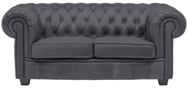 CHESTERFIELD ZOFA, siva tekstil