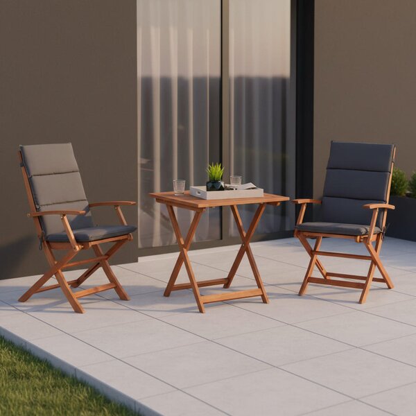 SET ZA BALKON les, tekstil rjava siva, rjava