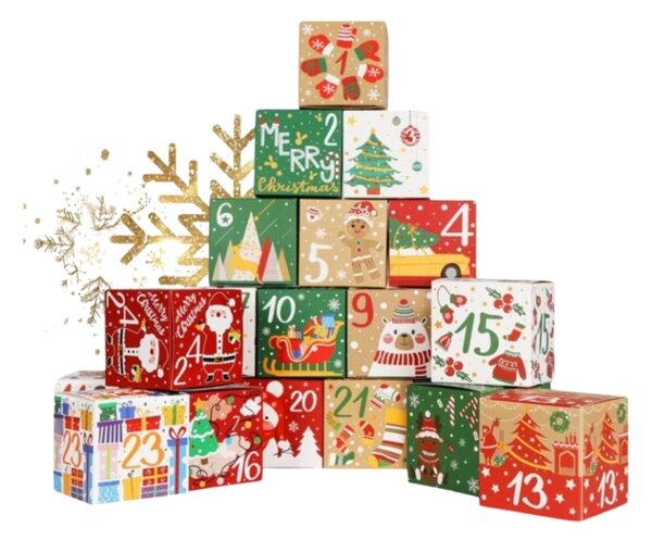Adventni koledar BOXMAS DIY, 24 škatlic