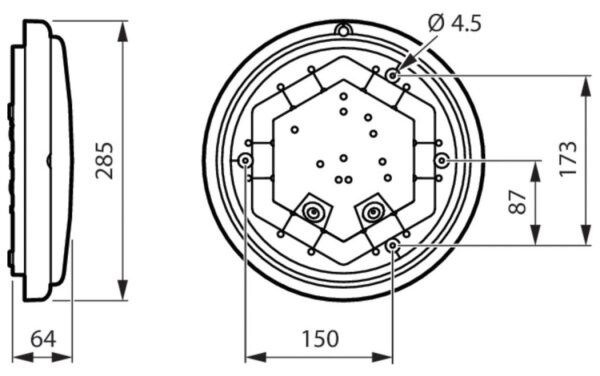 Philips - LED Kopalniška stenska svetilka LEDINAIRE LED/11W/230V 3000K IP65