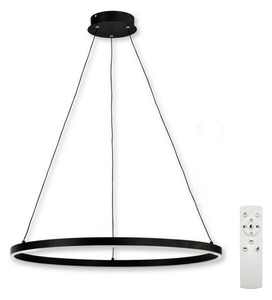 Top Light - LED Zatemnitveni lestenec na vrvici LED/30W/230V črna + Daljinski upravljalnik