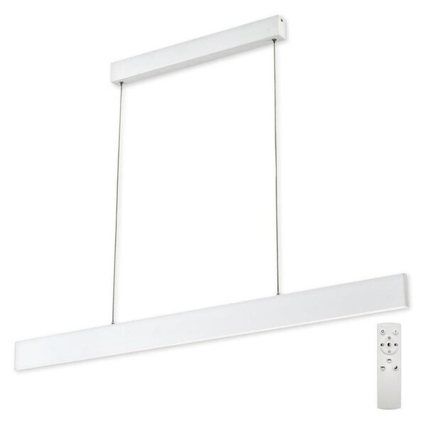 Top Light - LED Zatemnitveni lestenec na vrvici LED/30W/230V bela + Daljinski upravljalnik