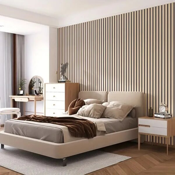 Woodypanel™ Ojačana Samolepilna Stenska Obloga - 10m Rola (6m²), Dimljen hrast