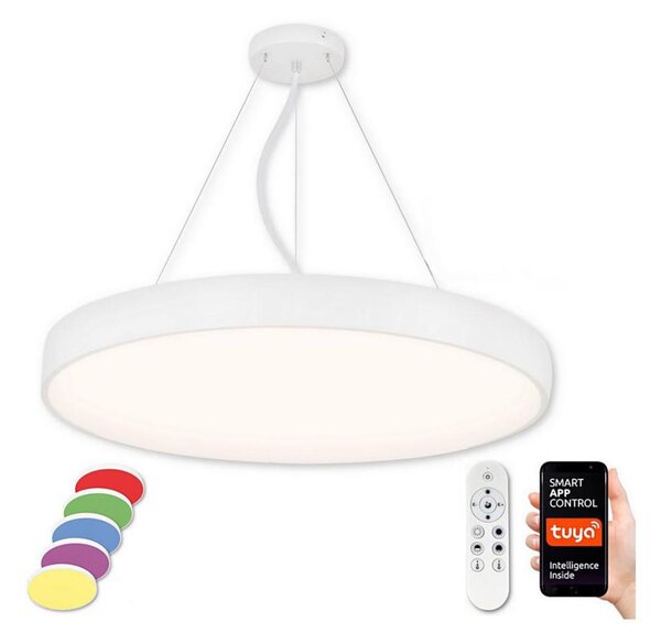 Top Light - LED RGB Zatemnitveni lestenec na vrvici LED/60W/230V Wi-Fi Tuya bela + Daljinski upravljalnik