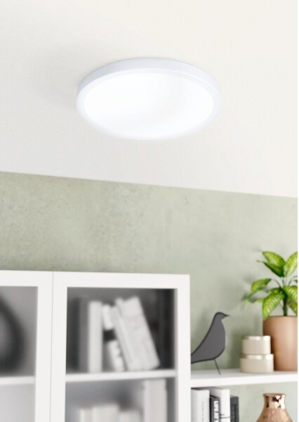 Eglo 30891 - LED Kopalniška stropna svetilka FUEVA LED/20,5W/230V IP44 bela