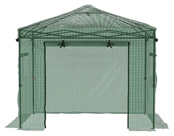 Gardol Rastlinjak s folijo Pop-Up (240 x 180 x 245 cm, Kovina, Plastika)
