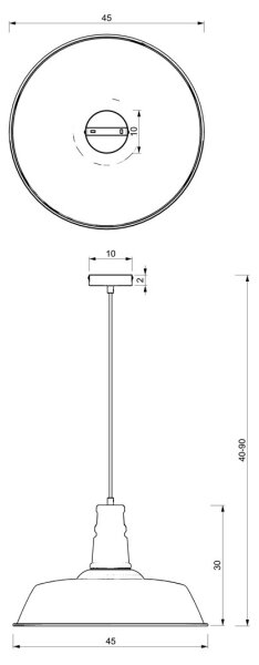 Lestenec na vrvici ENZO 1xE27/60W/230V bela/roza