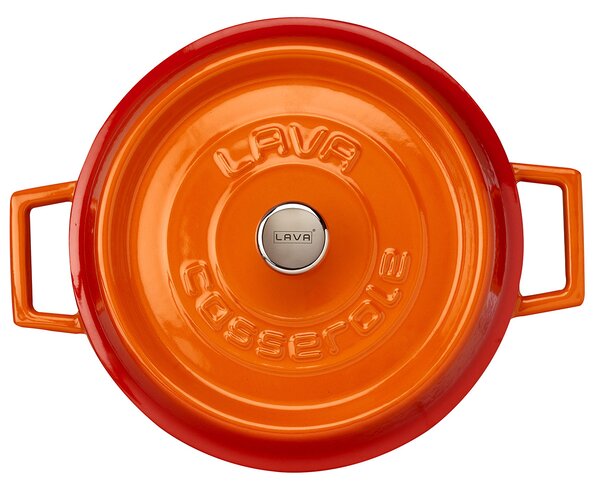 LAVA Litoželezni lonec, 28 cm - oranžen, nizek