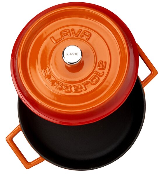 LAVA Litoželezni lonec, 28 cm - oranžen, nizek