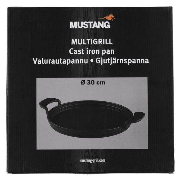MUSTANG Litoželezna ponev 30 cm - dvignjena