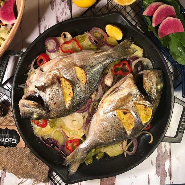 LAVA Litoželezna ponev, 26 cm - z dvema ročajema, eco